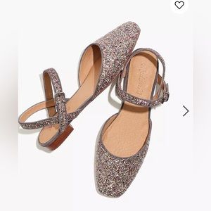 Madewell - The Jeanne Slingback Flat in glitter